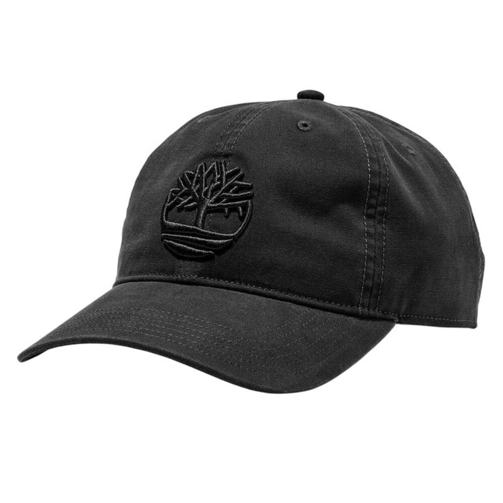 Timberland Mens Southport Logo Outdoor Baseball Cap / Black